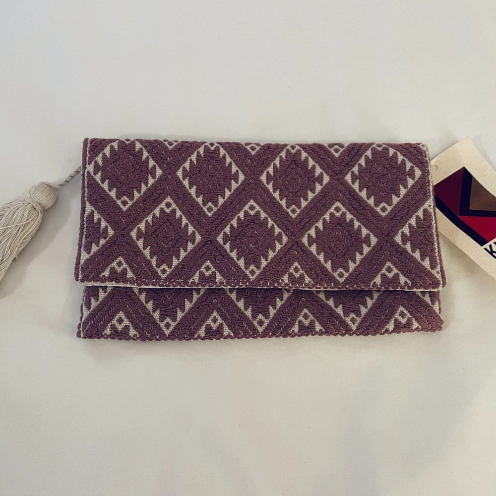 KITZEN New Embroidered Artisan Fabric Wallet - Mexico